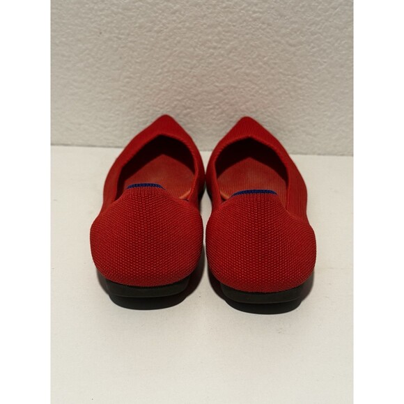 Rothy’s Womens The Point Ballet Flats Shoes Sz 9 Red Slip On Comfort Casual Work - Picture 4 of 13